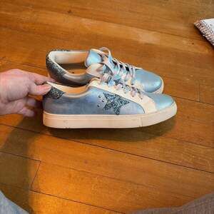 Corkys Supernova Light Blue Metallic Sneakers